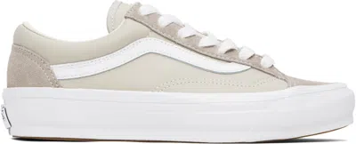 Vans Taupe Old Skool 36 Sneakers In Silver