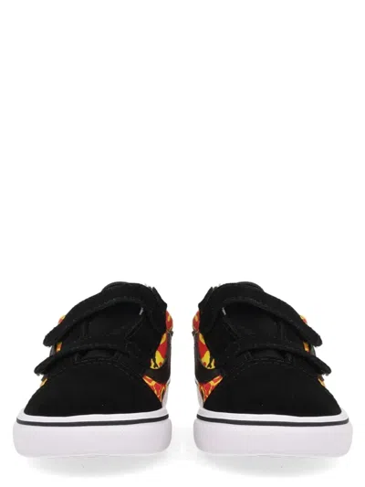 Vans Toddler Comfycush Old Skool Flame Camo Sneakers In Black
