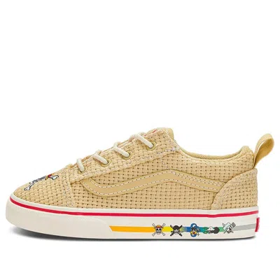 Vans (td)  Old Skool Elastic Lace X One Piece 'straw Multi' In Nude