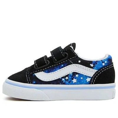 Vans (td)  Old Skool Hook And Loop 'black Blue' In Multi