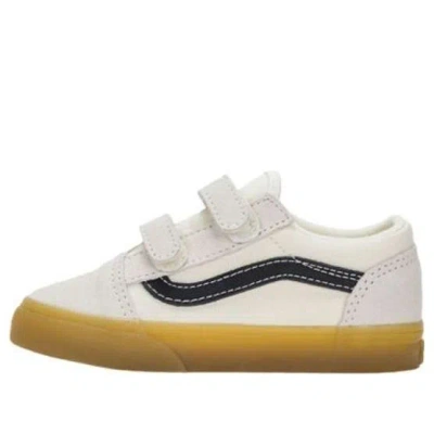 Vans (td)  Old Skool V 'beige Black' In White