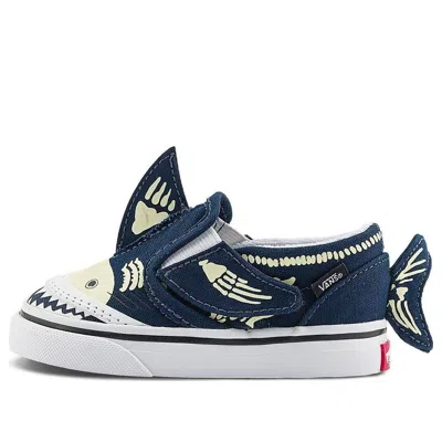 Vans (td)  Slip-on V 'shark Glow' In Blue