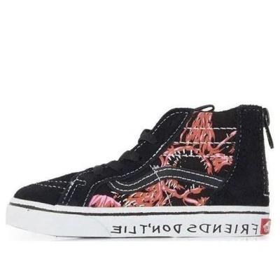 Vans (td)  X Stranger Things Sk8-hi Zip 'upside Down' In Black