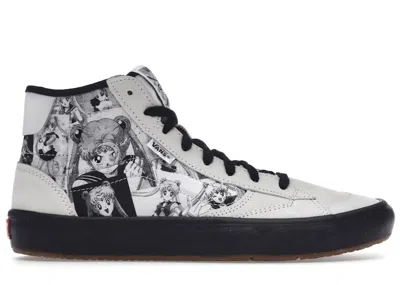 Pre-owned Vans The Lizzie Pretty Guardian Sailor Moon Sailor Sneakers In White/black
