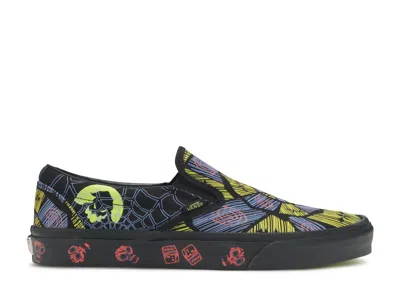 Vans The Nightmare Before Christmas X  Classic Slip-on 'oogie Boogie' In Black