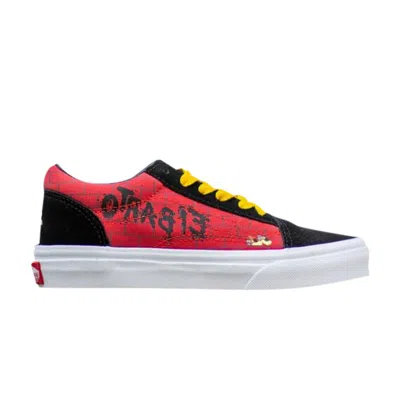Pre-owned Vans The Simpsons X  Old Skool Kids 'el Barto' | Red | Kid's Size 2