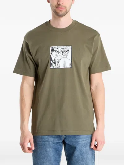 Vans They Are Just Shoes Graphic-print T-shirt In Green