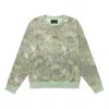 Vans Tie Dye Loose Round Neck Pullover Couple Style Green