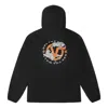 Vans Tiger Printing Zipper Hooded Jacket Couple Style Black