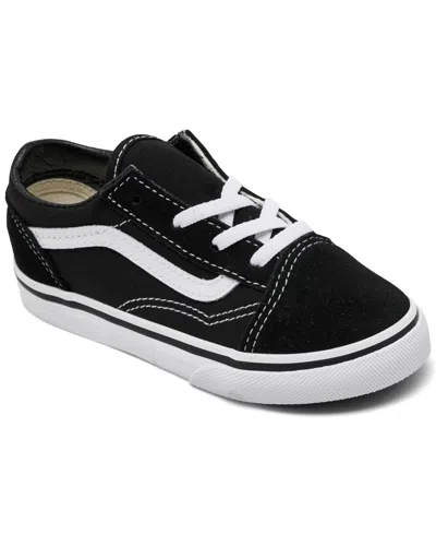 Vans Kids' Toddler Boys' And Girls' Old Skool Low-top Suede-canvas Sneakers From Finish Line In Black
