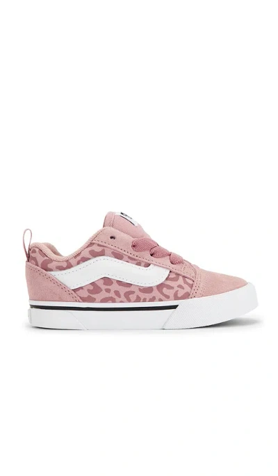 Vans Toddler Knu Skool Elastic Lace In Pink