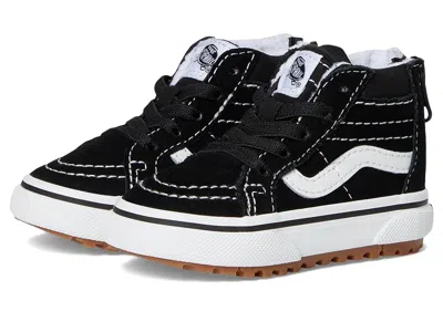 Vans Toddler Mtetm Sk8-hi(r) Zip (infant/toddler) Kid's Shoes Black/white : 8.5 Toddler M, Canvas