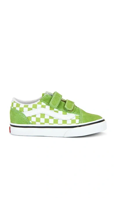 Vans Toddler Old Skool V In Green