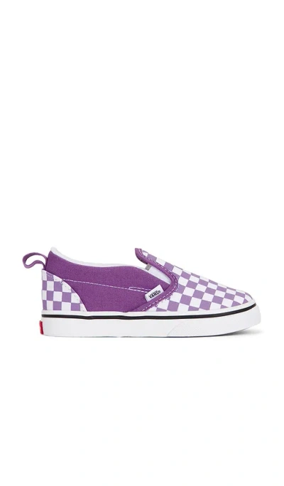 Vans Toddlers Slip On Sneaker In Purple