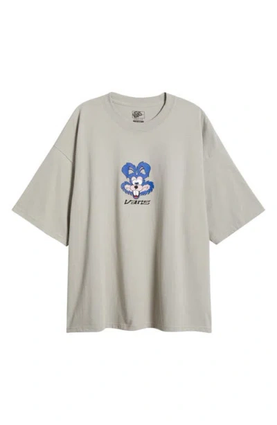 Vans Toon Face Oversize Graphic T-shirt In London Fog