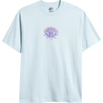 Vans Torched Dawn Mist Cotton Graphic T-shirt In Green