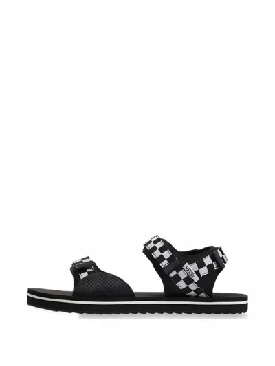 Vans Kids' Tri-lock Checkered Sandals In Animal Print