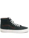 Vans U Sk8-hi "plaid Scarab" Sneakers In Black