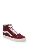 Vans Sk8-mid Reissue 83 Sneakers Port Royale In Pig Suede Pomegranate/snow Whi