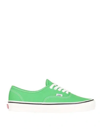 Vans Ua Authentic 44 Dx Man Sneakers Green Size 12 Textile Fibers