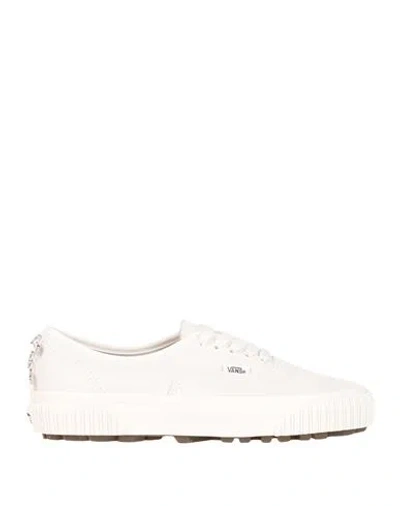 Vans Ua Authentic 44 Lug Dx Woman Sneakers Off White Size 7.5 Soft Leather In Animal Print