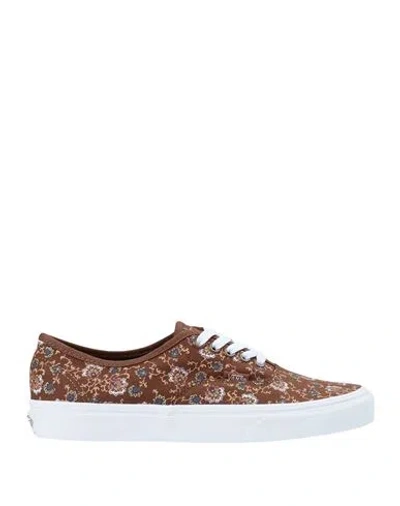 Vans Ua Authentic Woman Sneakers Brown Size 6 Textile Fibers