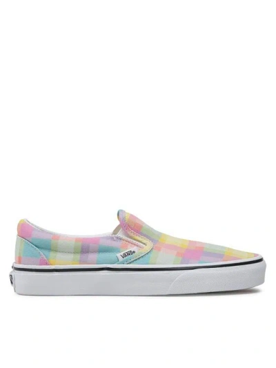 Vans Slip-on Checkerboard-print Trainers In Grey