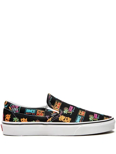 Vans Market Classic Slip-on Sneakers In Black