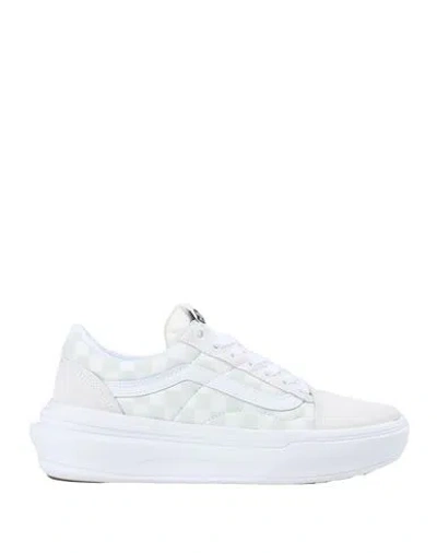Vans Ua Old Skool Overt Cc Woman Sneakers White Size 8 Leather, Textile Fibers