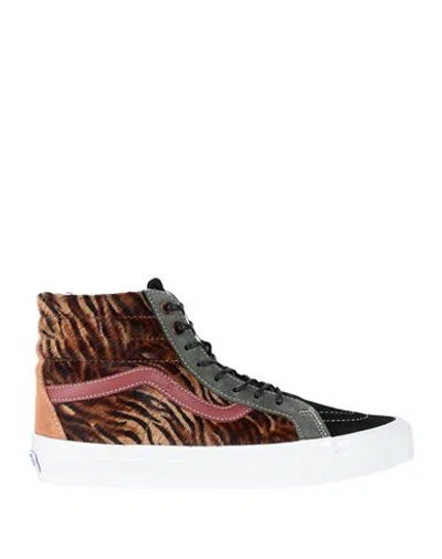 Vans Ua Sk8-hi 38 Dx Woman Sneakers Sand Size 8 Leather In Beige
