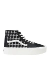 Vans Sk8-hi Embroidered Platform Sneakers In Black