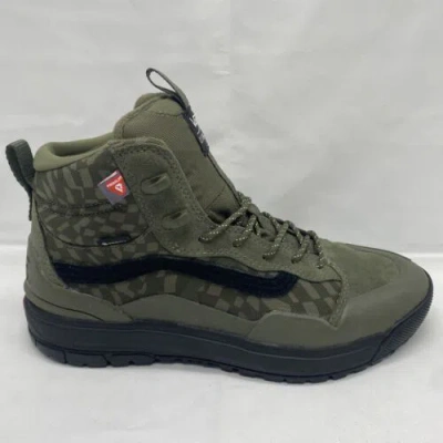 Pre-owned Vans Ultrarange Exo Hi Mte Mens Us Size 12, Green Black Warp Goretex Vn0a5ks66l6