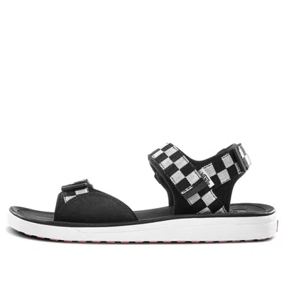 Vans Ultrarange Tri-lock Sandals 'checkerboard' In Black