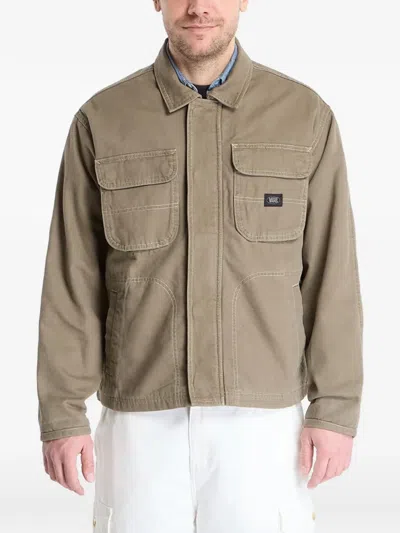 Vans Umber Pigment Canvas Jacket In Neutral