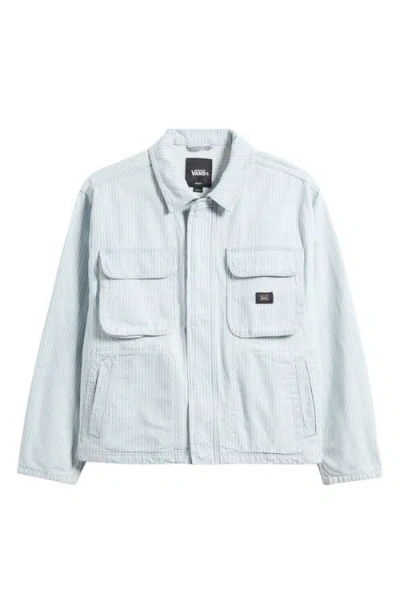 Vans Umber Stripe Denim Jacket In Neutral