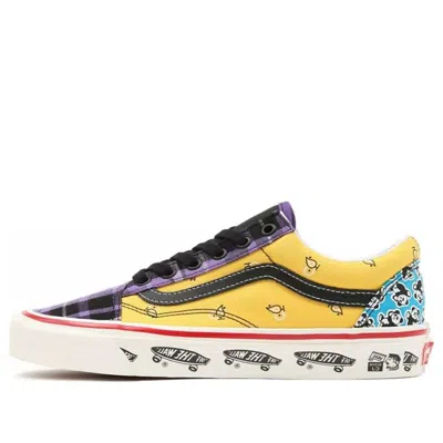 Vans Unisex Anaheim Factory Old Skool 36 Dx Sneakers Purple/yellow In Multi