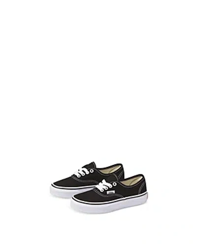 Vans Unisex Authentic Lace Up Sneakers - Toddler, Little Kid In Black/true White