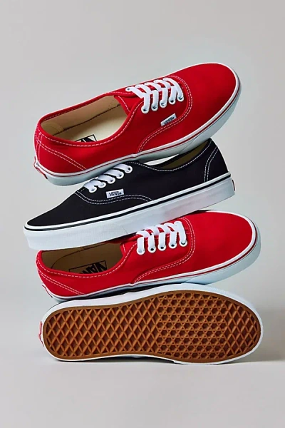 VANS UNISEX AUTHENTIC SNEAKER IN RED AT URBAN OUTFITTERS