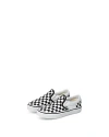 Vans Unisex Checkerboard Slip On Sneakers - Walker, Toddler In Black/white Checkerboard