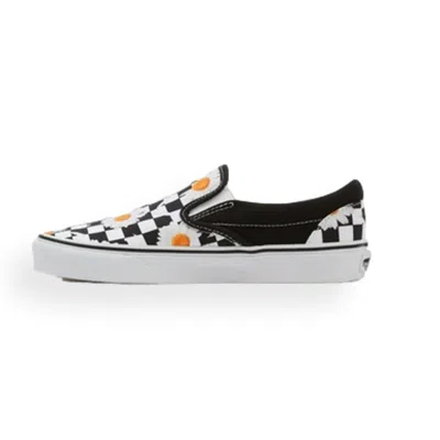 Vans Unisex Classic Slip-on Sneakers In Multi Color In Black