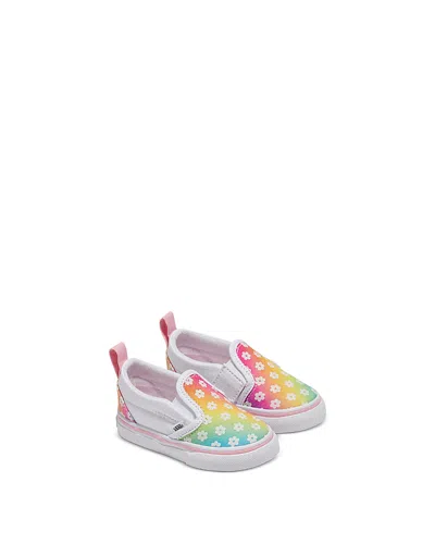 Vans Unisex Glow Classic Slip On Sneakers - Toddler, Little Kid In Glow Rainbow True White/multi