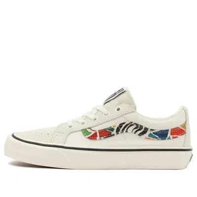 Vans Unisex Hanna Scott Sk8-low Reissue Sf Sneakers Multi-color 'white Red Green'