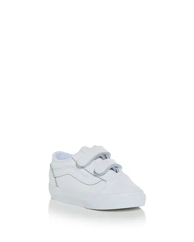 Vans Kids' Unisex Old Skool Classic Low Top Sneakers - Baby, Toddler In White Mono