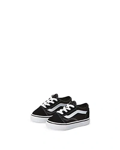 Vans Unisex Old Skool Lace Up Sneakers - Baby, Toddler, Little Kid In Black/true White