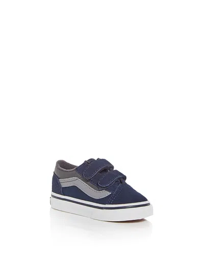 Vans Kids' Unisex Old Skool Low Top Sneakers - Baby, Toddler In Navy Grey