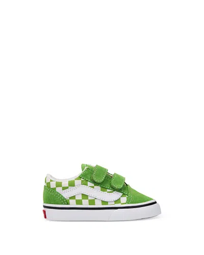 Vans Kids' Unisex Old Skool V Color Theory Sneakers - Toddler In Green