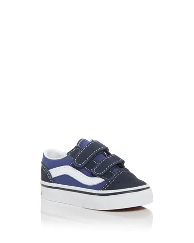 Vans Kids' Unisex Old Skool V Low Top Sneakers - Baby, Toddler In Navy