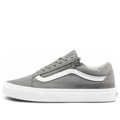 Vans Unisex Old Skool Zip Low-top Sneakers Grey 'gray White'
