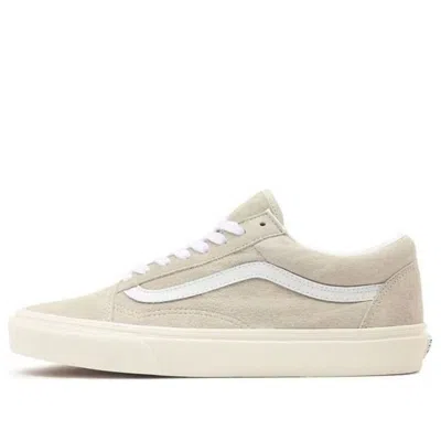 Vans Unisex Pig Suede Old Skool Sneakers Ivory White