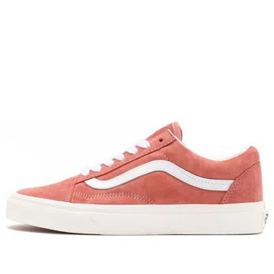 Vans Unisex Pig Suede Old Skool Sneakers Red In Pink